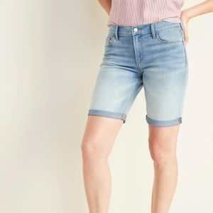 Old Navy Jean Bermuda Shorts New
